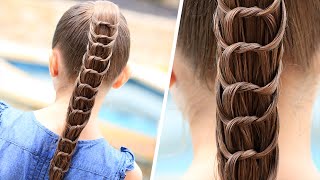 How to Create a Knotted Ponytail  Cute Hairstyles [upl. by Pressey397]