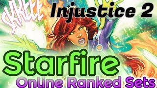 Injustice 2  Starfire Moveset w Inputs Basic [upl. by Kendry]