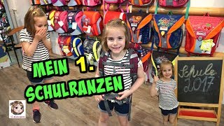 HANNAHS 1 SCHULRANZEN 💼 Shopping Wir kaufen einen Ranzen und eine Schultüte 💖 [upl. by Hafinah]