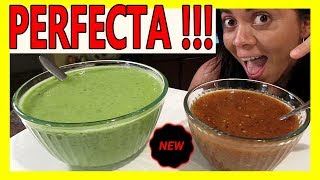 SALSAS PARA TACOS 🌮 SALSA VERDE 🥑 SALSA ROJA 💖 [upl. by Yeliab576]