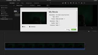 How to Export a 720p video as 1080p or 4K using iMovie [upl. by Radie]