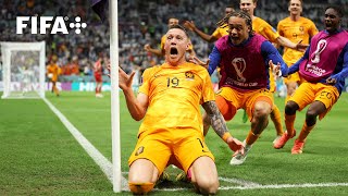 Wout Weghorsts Stoppage Time Goal v Argentina  2022 FIFA World Cup [upl. by Jacobine]