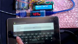 Send data from Android to Arduino Uno in USB Host Mode [upl. by Htebiram]