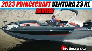 2023 Princecraft Ventura 23 RL deckboat boatreview [upl. by Valdis]