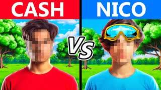 REALISTIC CASH vs REALISTIC NICO in Minecraft [upl. by Goldstein]