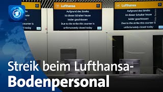 Hunderte Flugausfälle verdiWarnstreik bei Lufthansa [upl. by Nirroc427]