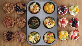 Three Healthy Breakfasts In A Muffin Tin [upl. by Lasko]