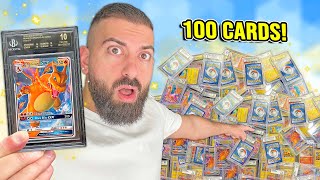 I Graded 100 Pokemon Cards to Find a PERFECT 10 [upl. by Anairb]