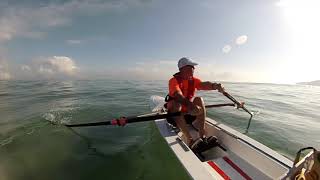 Wintech Coastal Rowing Solo Test  Noosa [upl. by Nylirac510]