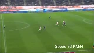 Gareth Bale Speed 36 kmh [upl. by Vasya]