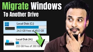 Migrate Windows to Another Drive for FREE   Clone Windows Drive to SSD or HDD 2023 [upl. by Cawley596]