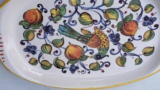 Ceramica Nova Deruta Pottery Serving Platter [upl. by Einneg211]