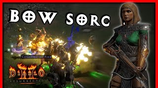 Bow Sorceress Actually WRECKS Build Guide and Showcase  Diablo 2 Resurrected [upl. by Arabela167]