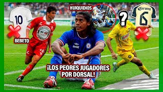 ¡Los PEORES JUGADORES de la Liga MX por cada DORSAL [upl. by Timothee]