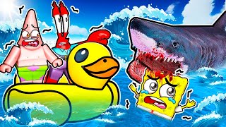 WATCH OUT THERES A SHARK SHARKBITE 2 WITH SPONGEBOB AND PATRICK [upl. by Ahseela]