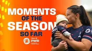 Moments Of The Season So Far  Allianz Premiership Womens Rugby 2324 [upl. by Eirok]