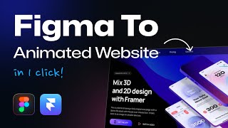 Figma To Real Animated Websites Magically – No Code Needed  Figma To Framer Sites [upl. by Ariek]