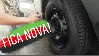 Como Pintar a Roda do seu Carro sem Tirar do Carro5 [upl. by Gnal]