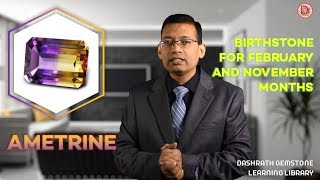 Natural Ametrine Gemstones  Dashrath Gemstone Learning Library [upl. by Aitekram]