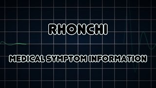 Rhonchi Medical Symptom [upl. by Dasa]