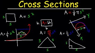 Volumes Using Cross Sections  Calculus [upl. by Ytte]