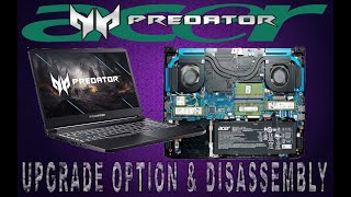 Acer Predator Helios 300 SSD  HDD and RAM upgrade  Disassembly Guide  Acer Predator upgrade [upl. by Yebloc]