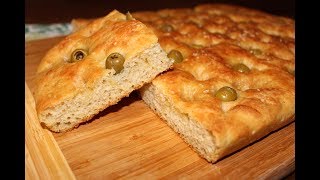 Focaccia morbida alle olivericetta facile super collaudata [upl. by Smail]