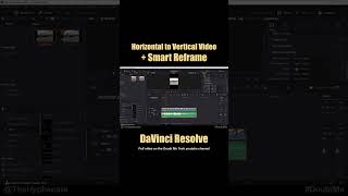 How to convert Horizontal Video to Vertical in Davinci Resolve [upl. by Nothgiel10]