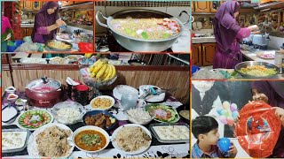 Shandaaar Dawat ghar par hi arrange ki  menu dekh kr Mehmaan khush hogae  perfect birthday prep [upl. by Nina]