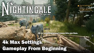 Nightingale 4k Max Settings GameplayLets Play from the Beginning  P1 [upl. by Aikam]