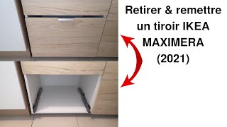 Comment retirer puis remettre un tiroir Ikea Maximera déposer puis reposer démonter puis remonter [upl. by Aroc]