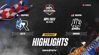 RSG PH vs HomeBois HIGHLIGHTS MPLI 2023 Playoffs  HB vs RSG [upl. by Eentruoc]