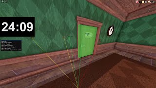 DOORS THE BACKDOOR  HOTEL  ROOMS WORLD RECORD SPEEDRUN NO CHEATS [upl. by Linders]