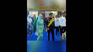 Brunei Royal Family di Istiadat Pertabalan Agong ke 17 [upl. by Ahsiekit145]