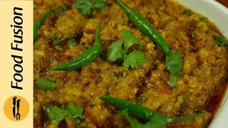 BBQ Baingan brinjal Ka Bharta Recipe By Food Fuision [upl. by Brest]