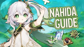 Updated 44 Nahida Guide – Teams Dendro Reactions Playstyles Builds Furina  Genshin Impact 44 [upl. by Noside]