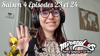 CHAT NOIR 20   LIVE REACT Miraculous 🐞 Saison 4 Épisodes 23 amp 24 🐱 Kuro Neko  Penalteam [upl. by Sidoma]