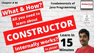 44 How Constructor works internally in Java Constructor in Java  Java Constructor  RedSysTech [upl. by Cire]