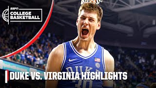 ACC Championship Duke Blue Devils vs Virginia Cavaliers  Full Game Highlights [upl. by Juni]