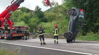 27 settembre 2024  Vestone uscita di strada alla Capparola [upl. by Aniri523]