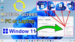 how to change display orientation in laptop or pc  how to rotate screen in laptop or pc [upl. by Lindsley]