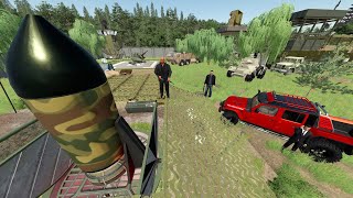 Police Find Secret Nuke in Abandoned Army Base  Farming Simulator 22 [upl. by Lavud]