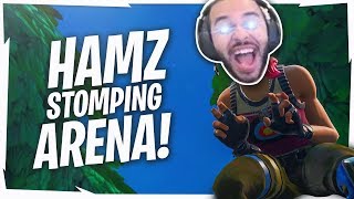 Hamlinz STOMPS Arena Solos HIGH KILL FUNNY GAME [upl. by Faunia]