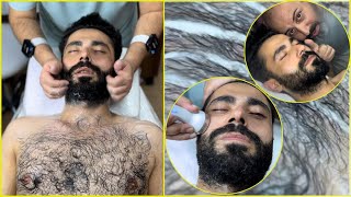 Relaxing Foamy Chest Massage 🧴 Hairy Chest Soap 🧼 Lather amp Gentle Touch 💆‍♂️ [upl. by Ailedroc]