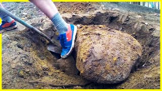 Moving A Rock to Change the Layout Of Our Pump Track [upl. by Ecyor596]