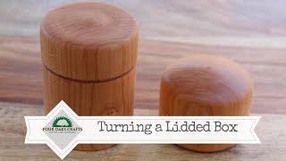 How to Turn a Lidded Box [upl. by Eatnoid]