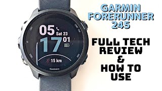 Garmin Forerunner 245 User walkthrough guide amp Review [upl. by Desmond]