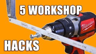 5 Quick Workshop Life Hacks Part 2  Woodworking Tips and Tricks [upl. by Bianchi]