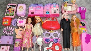 DIY miniature ideas for barbie doll toys Makeup pallet toys Kitchen set Asmrsanriojapan [upl. by Anived]