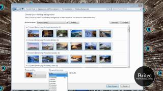 Automatically Change and Rotate Desktop Background Wallpaper in Windows 7 [upl. by Suivatram443]